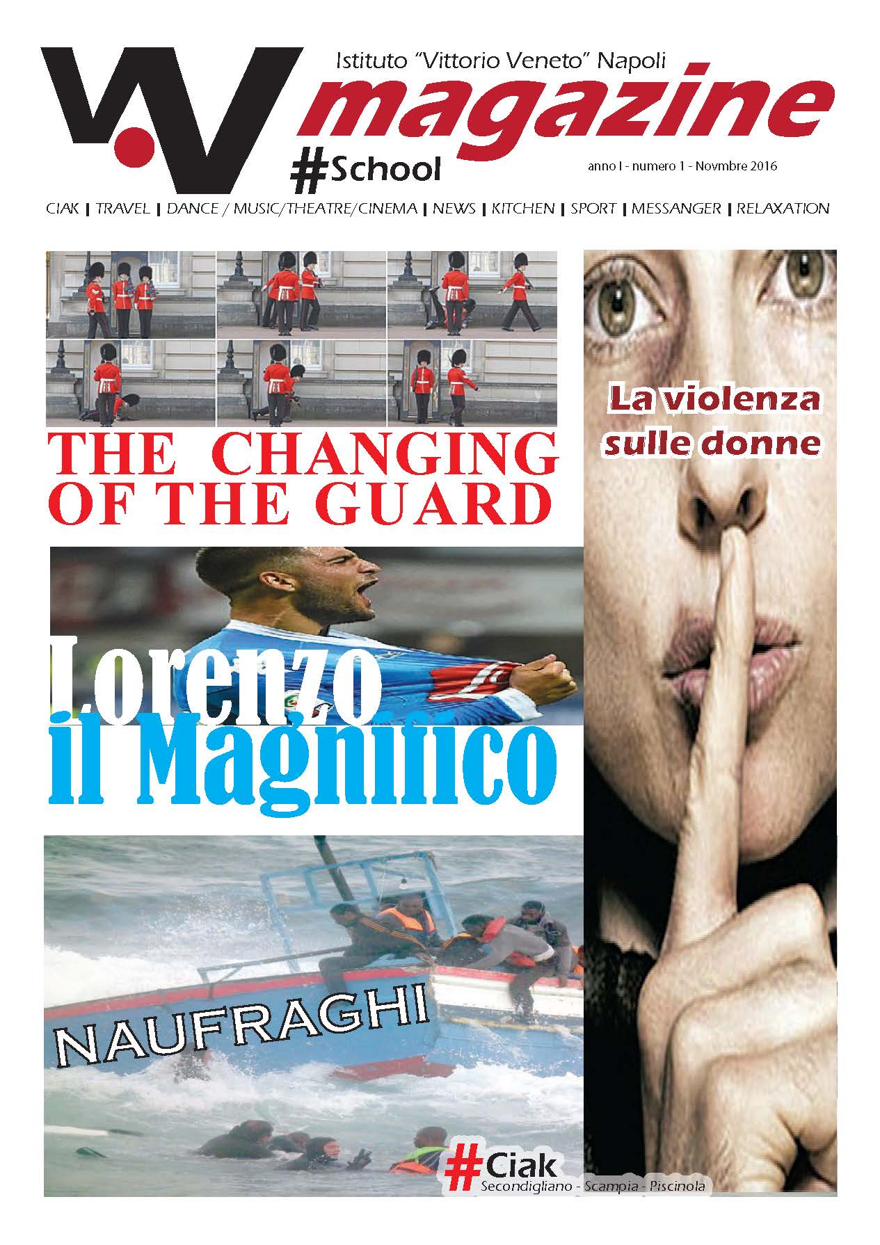 Pubblicazione del numero 1 - Anno 1 - del Giornalino del Vittorio Veneto